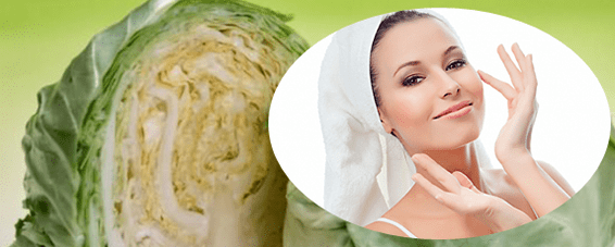 With cabbage for the lock of the skin